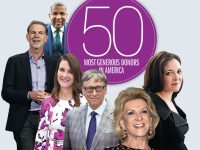 Il ranking annuale dei 50 maggiori filantropi americani