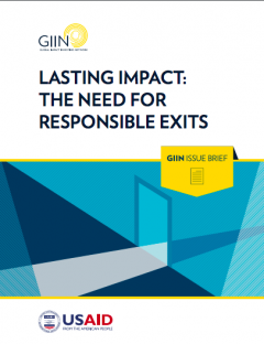 Lasting Impact: The Need for Responsible Exits